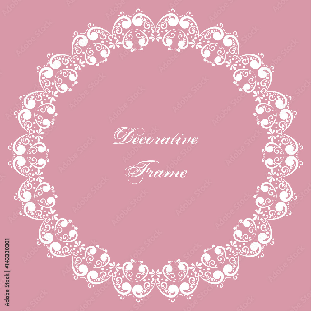 Decorative round frame Decorative round frame