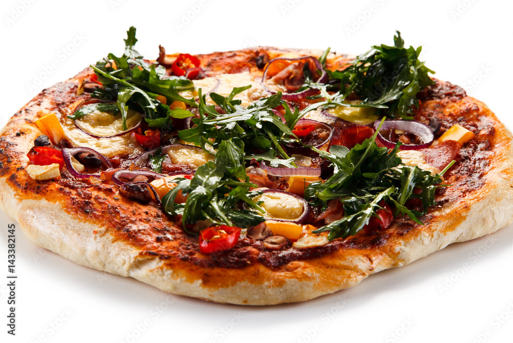 Pizza with ruccola Pizza with ruccola