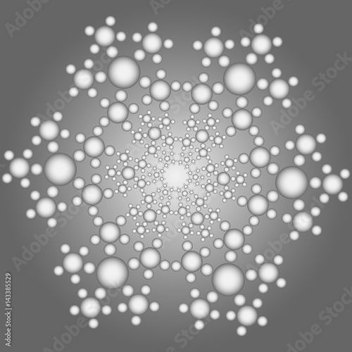 complicated hexagonal snowflake