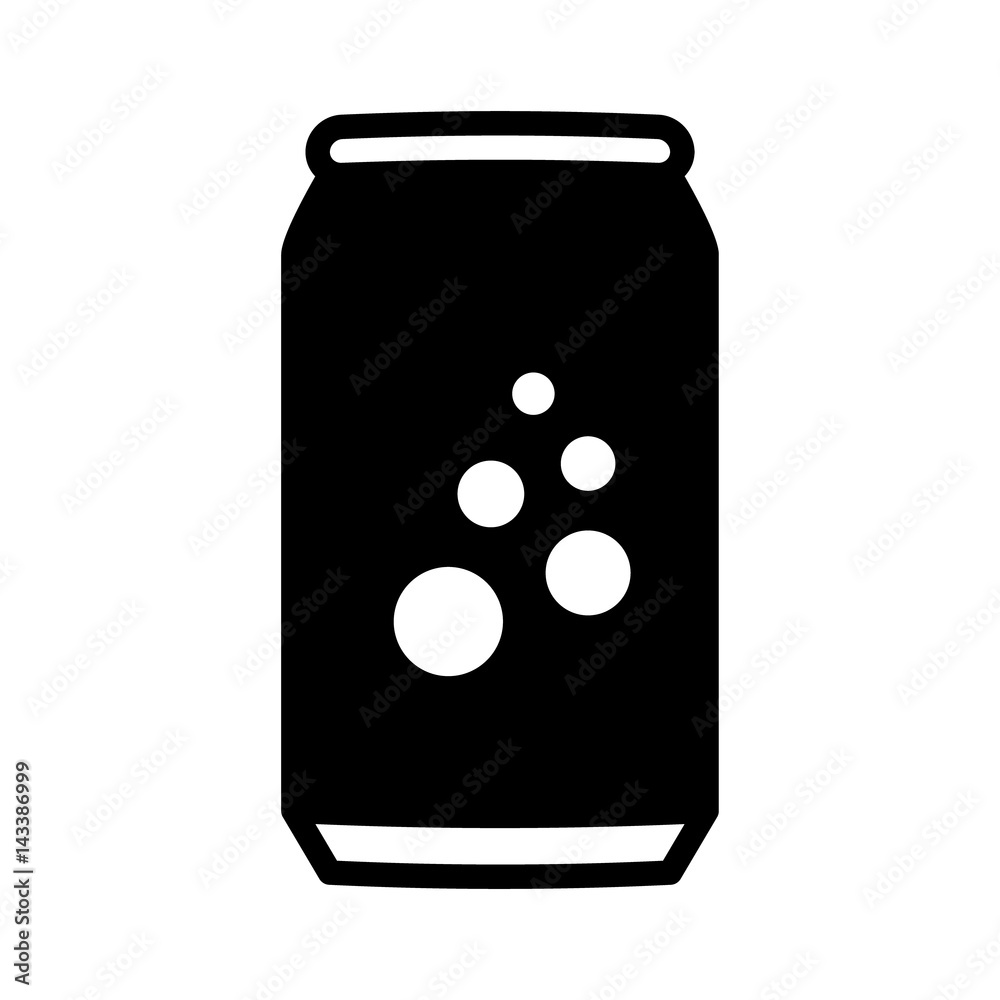 Soda pop / soft drink or beer can flat vector icon for apps and websites  Stock Vector | Adobe Stock