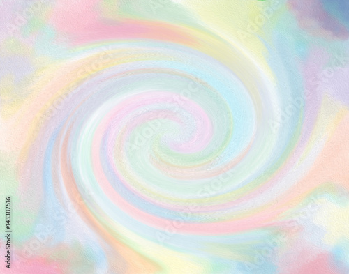 Soft pastel candy coloured vertigo