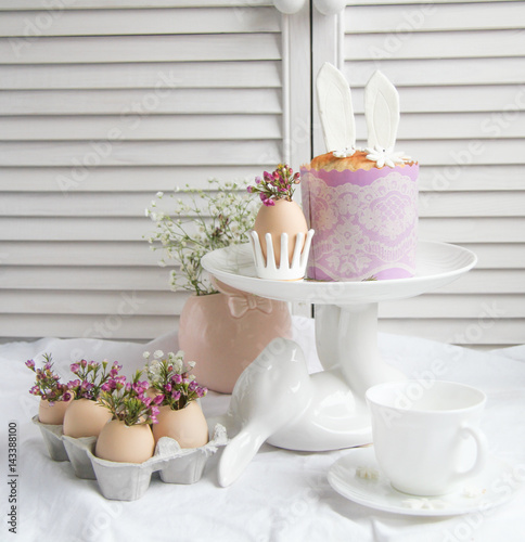 Easter decorations and treats photo