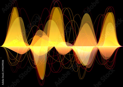 music and sound concept. power waves. Abstract background