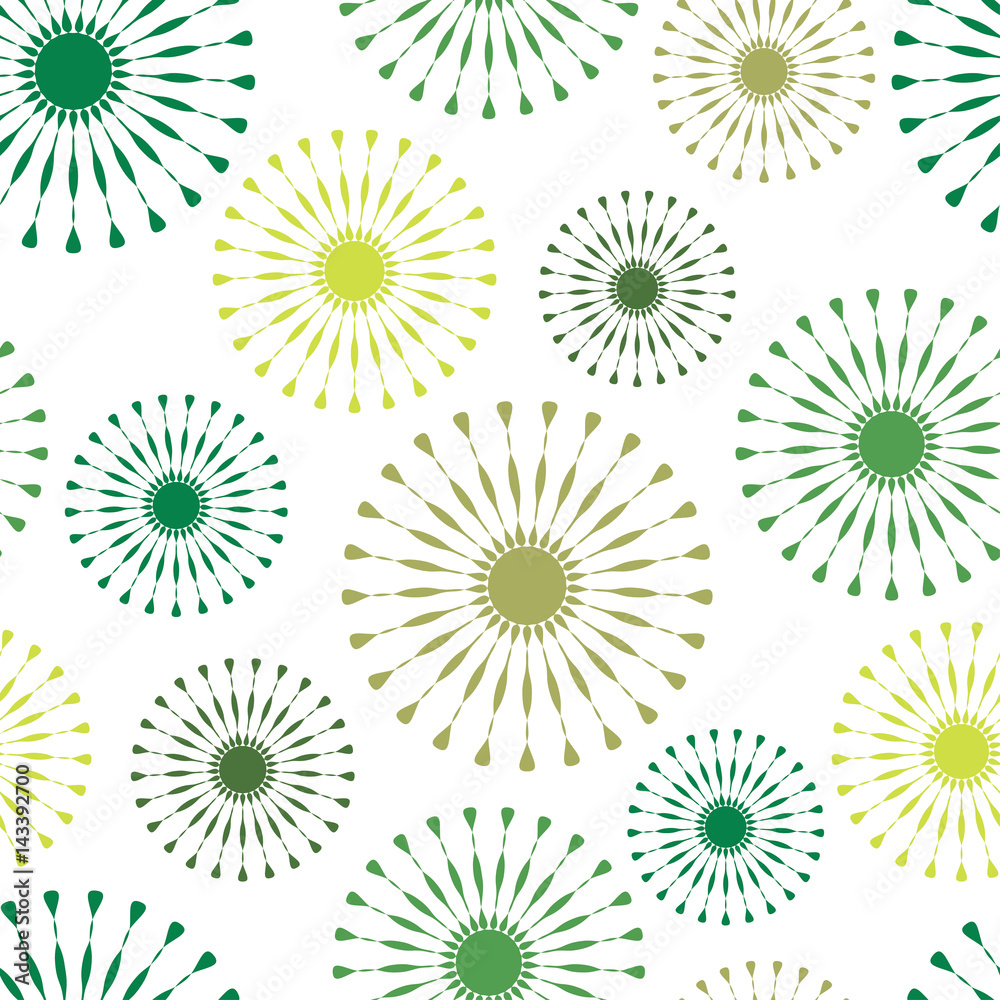 Seamless green vector geometric pattern. Seamless green vector geometric pattern.