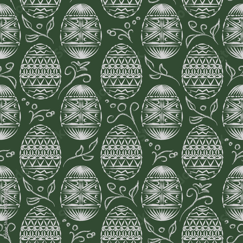 Easter eggs seamless pattern