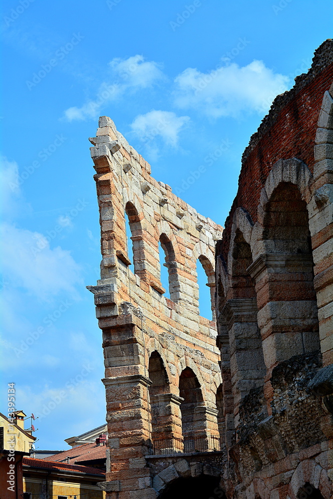 The ancient Roman amphitheater in Verona called 