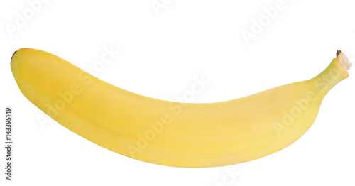 yellow banana isolated on white