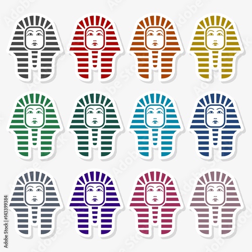 Pharaoh head icon - Illustration