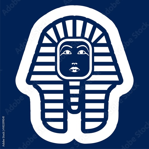 Pharaoh head icon - Illustration