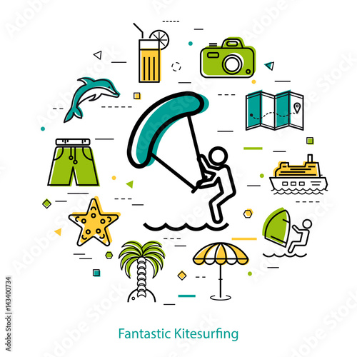 Fantastic Kitesurfing - round line concept