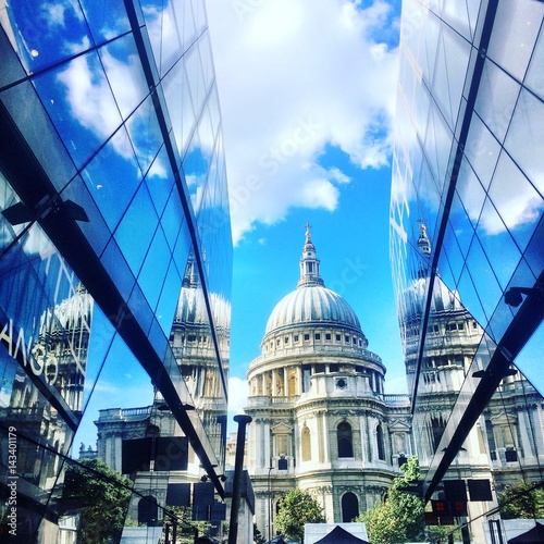 St. Paul's Cathedral on a summer day photo