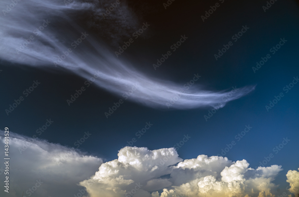 Obraz premium 夏空の白い雲