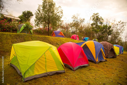 Colorful Camping tents