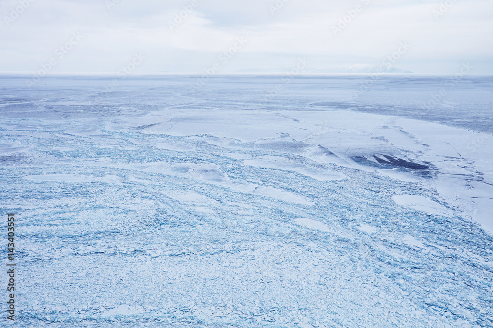 ice-drift field of Lake Baikal