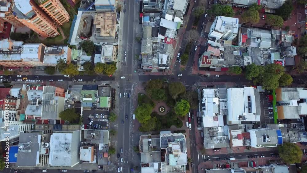 Aerial Cityscape Bogota Colombia