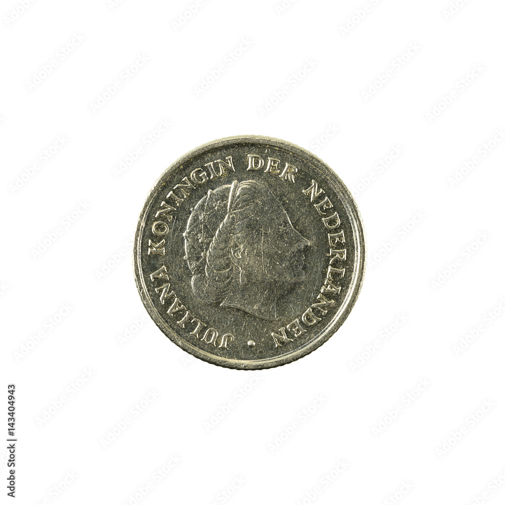 10 dutch cent coin (1973) reverse isolated on white background 10 dutch cent coin (1973) reverse isolated on white background