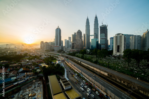 Kuala lumpur tower skyline