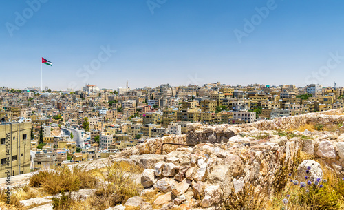 Fotografía Cityscape of Amman downtown from the Citadel