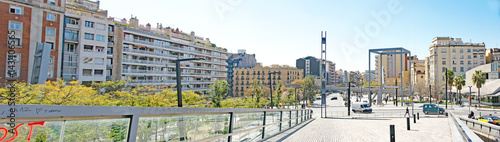 Vista de la plaza de Lesseps, Barcelona photo
