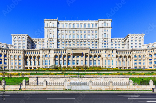 Bucharest, Romania. The Palace of the Parliament. The second largest building in the world.