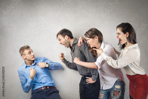 Angry colleagues photo