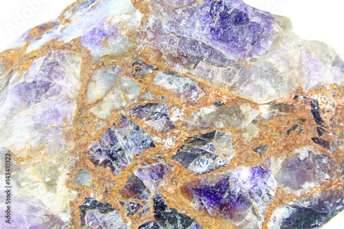 Fotografie Konglomerat von Amethyst