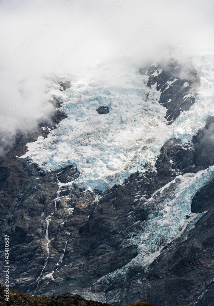 Glacier Peak close-up, Mount Cook, South Island, New Zealand