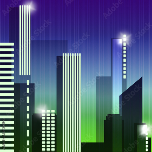 Skyscraper Buildings Means Building Cityscape 3d Illustration