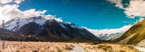 Mount cook from the Hooker Valley, Mt cook is New Zealand highest Mountain