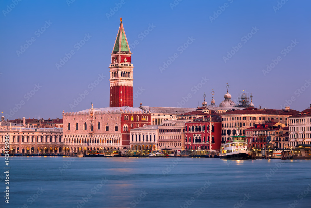 Campanile, Doges Palace and Venice Skyline in the Morning, Venice, Italy