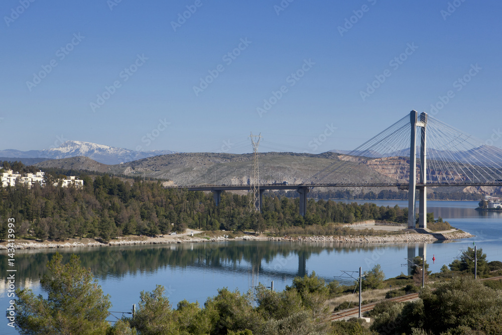 Chalkida new bridge, Euboea, Greece