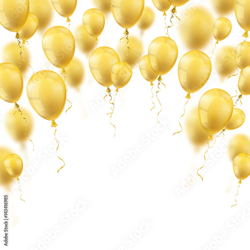 Golden Balloons White Cover