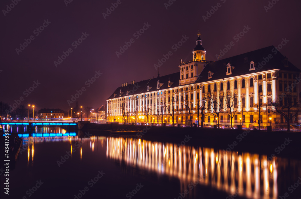 Obraz premium University in Wroclaw Poland, Europe