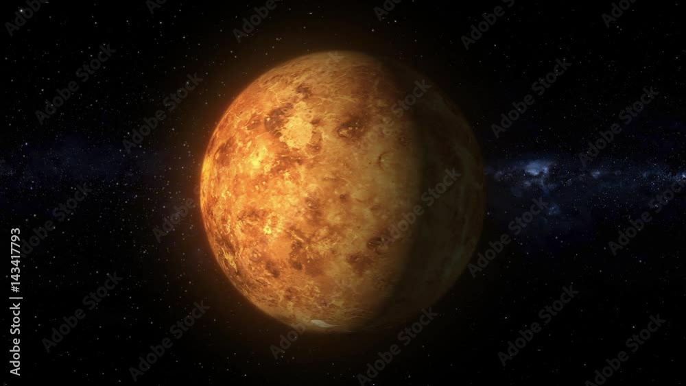 animation of the planet Venus