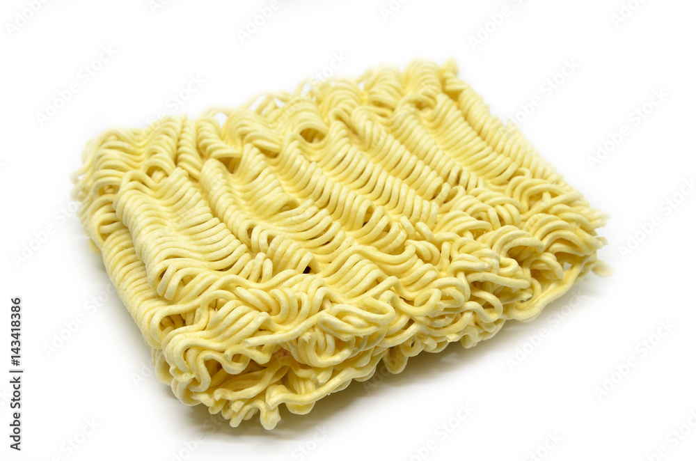 Instant noodles on white background Instant noodles on white background