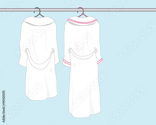 white bath robes
