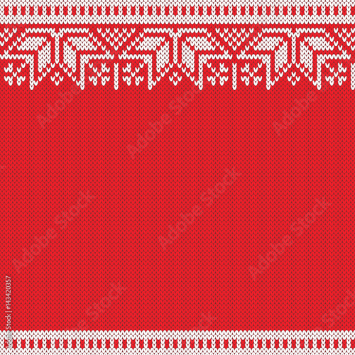 Norway Sweater Fairisle Design. Seamless Knitting Pattern