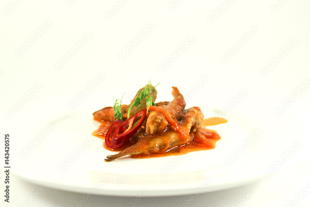 Fish in tomato sauce