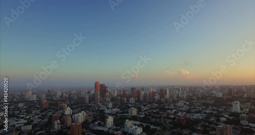 Barranquilla Colombia Sunset Cityscape Aerial