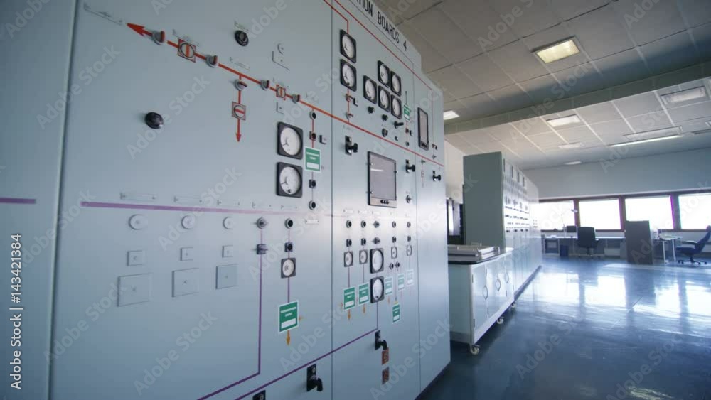 Astronaut on a mission exploring an abandoned operations control room. Astronaut on a mission exploring an abandoned operations control room.