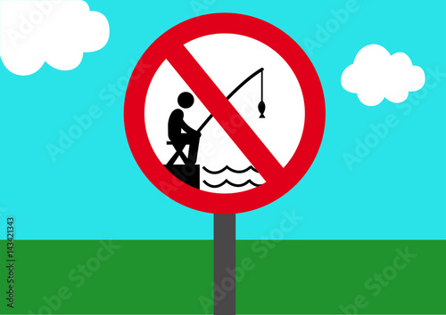 Schild Angeln verboten