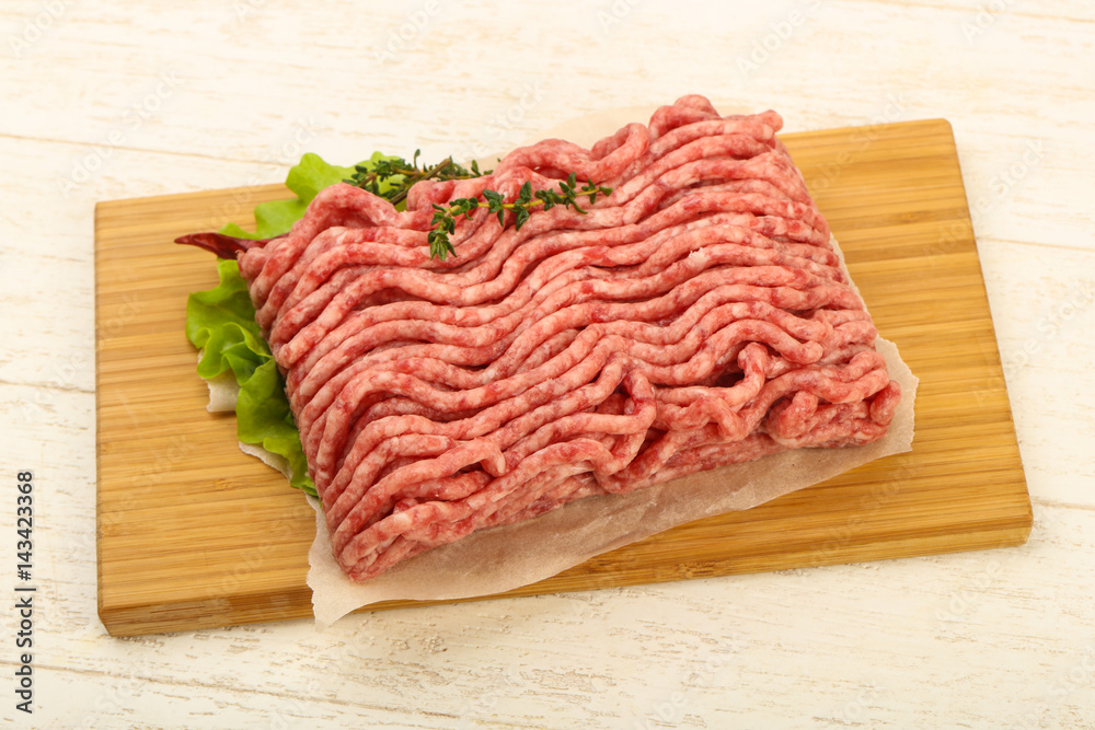 Raw minced beef meat Raw minced beef meat