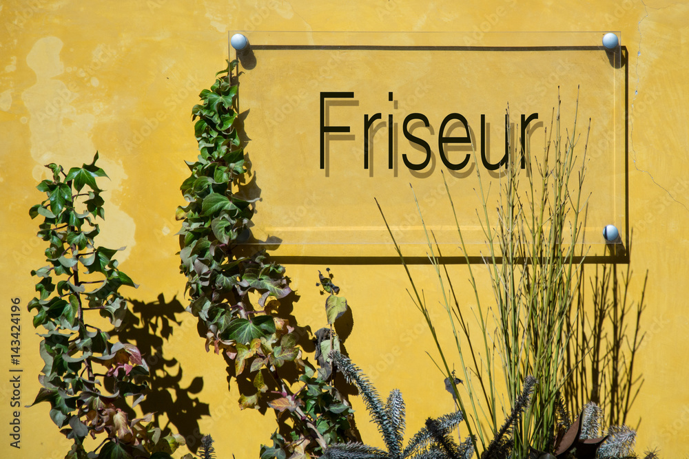 Obraz premium Schild 233 - Friseur