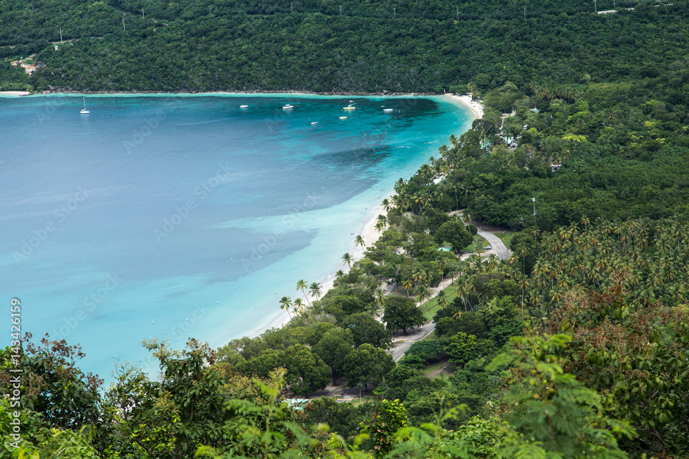 Fototapeta premium Megans Bay Beach on St Thomas