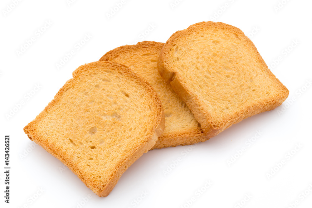 Slices of toast bread on wooden table, top view. Slices of toast bread on wooden table, top view.