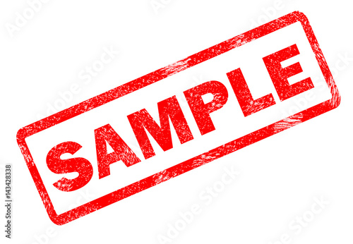 sample stamp on white background. sample stamp sign. photo