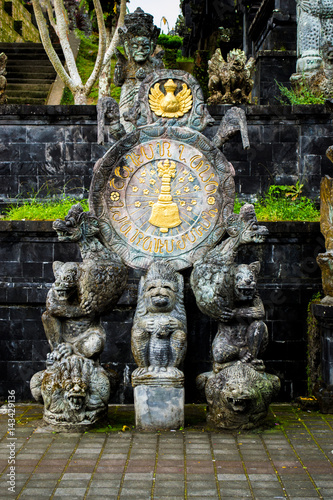 Monument at temple in Bali