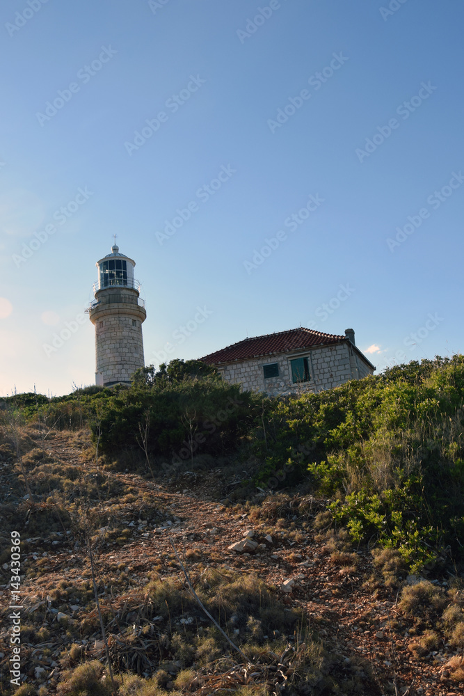 Ligthouse on a little island of Croatia