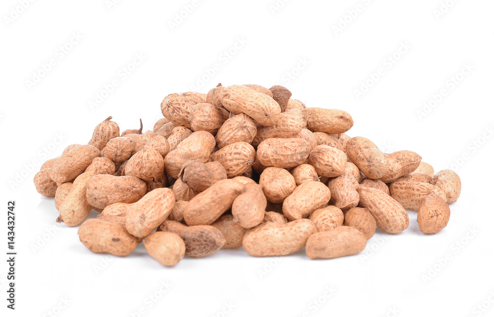 Peanut isolated on white background (peanut) Peanut isolated on white background (peanut)