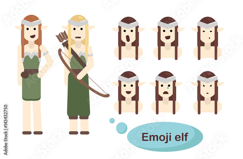 Emoji elf set